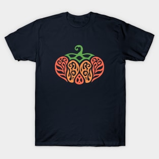 Pumpkin for Thanksgiving, ornamental patterns T-Shirt